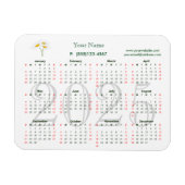 Kalender 2025 voor zakelijke magneet (Horizontaal)