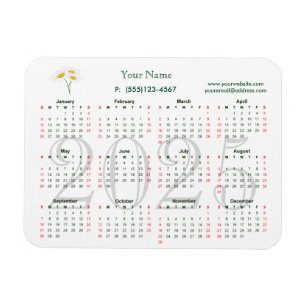 Kalender 2025 voor zakelijke magneet