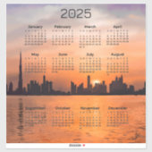 Kalender 2025 - Zonsondergang boven een badplaats Sticker (Vel)