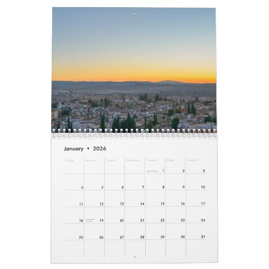 Kalender 2026 Andalusië Spanje (Jan 2026)