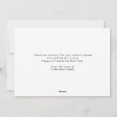 Kalender 2026 Bedrijfslogo QR-code Gelukkig Nieuwj Feestdagenkaart (Achterkant)