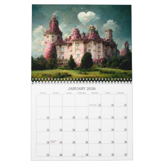 Kalender 2026 grillige landschappen (Jan 2026)