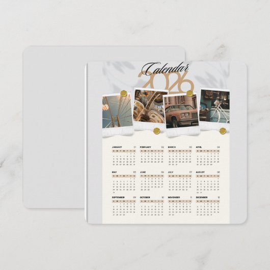 Kalender 2026 kaart (Voorkant / Achterkant)