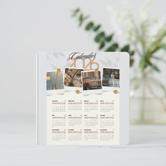 Kalender 2026 kaart (Staand voorkant)