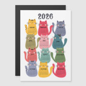 Kalender 2026 Kleurrijke Katten (Voorkant / Achterkant)