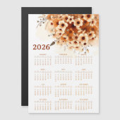 Kalender 2026 met bloemen (Voorkant / Achterkant)