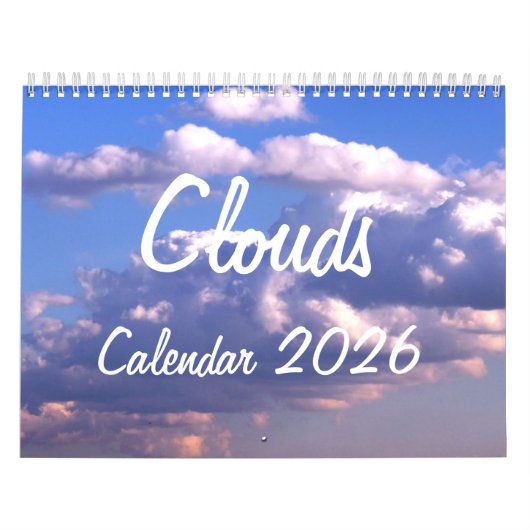 Kalender 2026 met wolken (Hoes)
