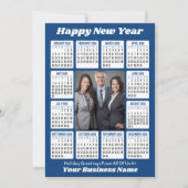 Kalender 2026 - Verticale bedrijfsfoto Feestdagenkaart (Voorkant)