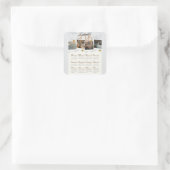 Kalender 2026 vierkante sticker (Tas)