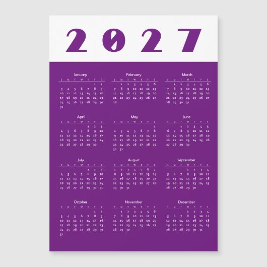 Kalender 2027 (Voorkant)
