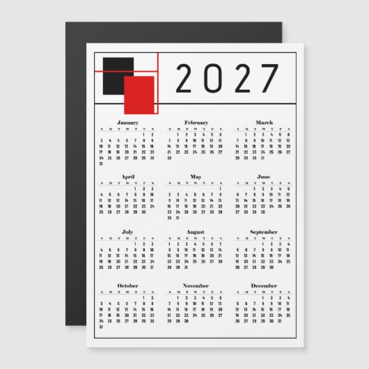 Kalender 2027 (Voorkant / Achterkant)
