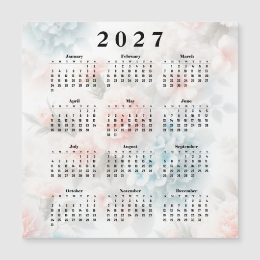 Kalender 2027 Bloemen (Voorkant)