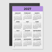 Kalender 2027 Lavendel Magnetisch Overzicht Hele J (Voorkant / Achterkant)