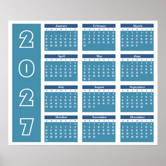 Kalender 2027 poster (Voorkant)