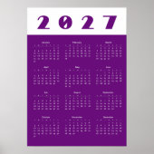 Kalender 2027 poster (Voorkant)