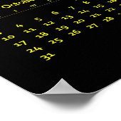 Kalender 2027 poster (Hoek)