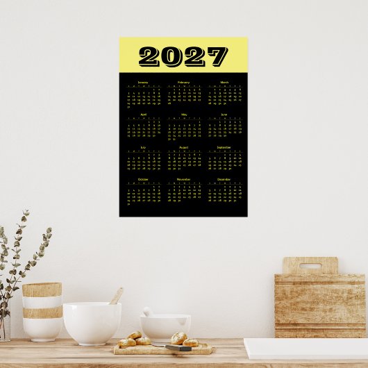 Kalender 2027 poster (Keuken)