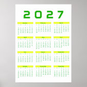 Kalender 2027 poster (Voorkant)