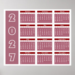 Kalender 2027 poster