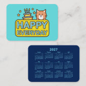 Kalender 2027 visitekaartje (Voorkant / Achterkant)