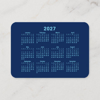 Kalender 2027 visitekaartje