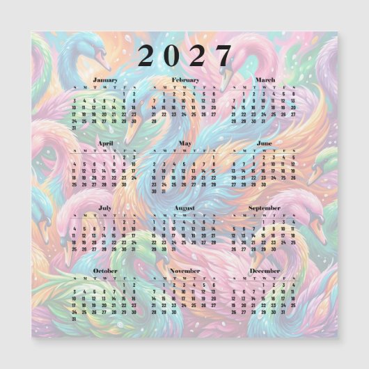 Kalender 2027 Zwanen (Voorkant)