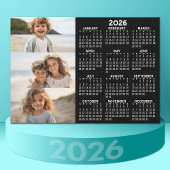 Kalender - 3 foto's - Basic zwart wit magneet