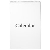 Kalender | 43 cm x 28 cm enkele pagina middelwit (Hoes)
