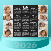 Kalender - 8 foto's - Basic zwart wit magneet
