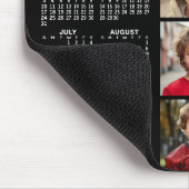 Kalender - 9 foto collage - zwart muismat (Hoek)