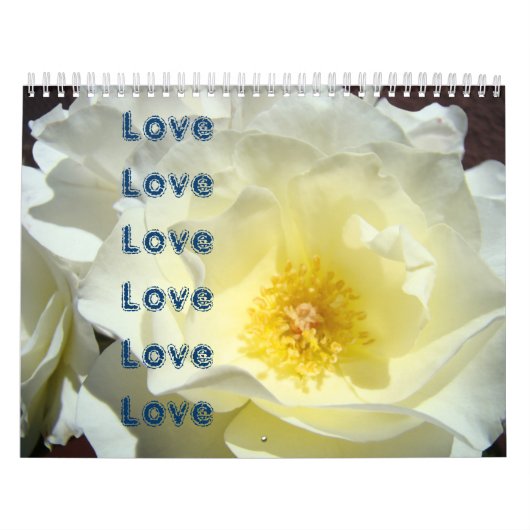 Kalender aangepaste Roos Bloemen Liefde Liefde Lie (Hoes)
