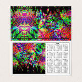 Kalender Abstract Voljaar 2020 Kaart (Buitenkant ongevouwen)