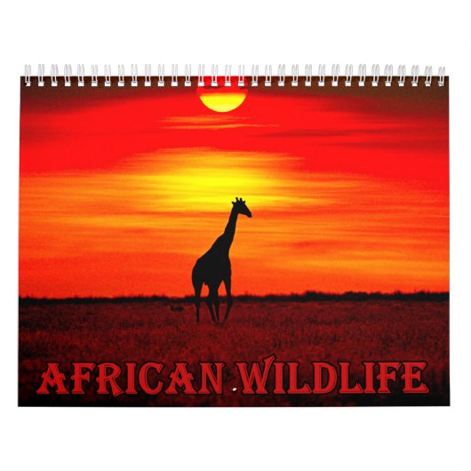 Kalender Afrikaanse dieren in het wild (Hoes)