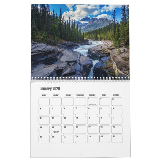 Kalender Alberta-Canada (Jan 2026)