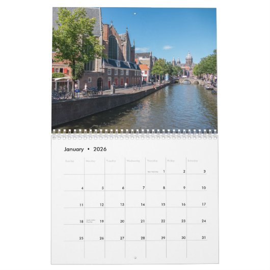 Kalender Amsterdam 2026 (Jan 2026)