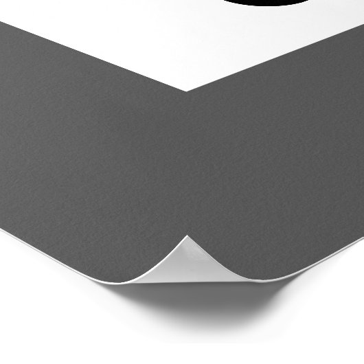 Kalender - Basis Zwart Wit Minimaal Poster (Hoek)