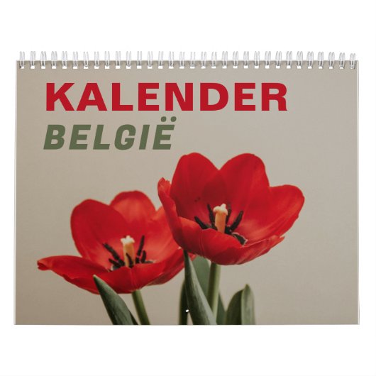 Kalender België | Kalender 2025 België in het Nede (Hoes)