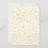 Kalender Bewaar de datum Gold Love Hearts Confetti Save The Date (Achterkant)