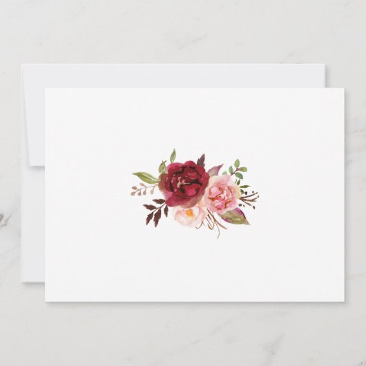 Kalender Bewaar de datum Marsala trouwdag Kaart (Achterkant)