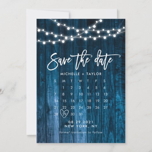 Kalender Bewaar de Datum met Foto Kaart (Voorkant)