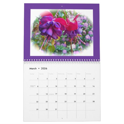 Kalender - Bloemen Afbeeldingen (Mar 2026)