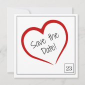 Kalender Box Save the Date Kaart (Voorkant)