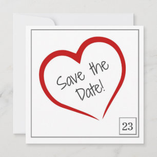 Kalender Box Save the Date Kaart