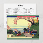 Kalender Briefkaart Hokusai 2012 (Voorkant / Achterkant)
