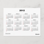 Kalender Briefkaart Hokusai 2012 (Achterkant)