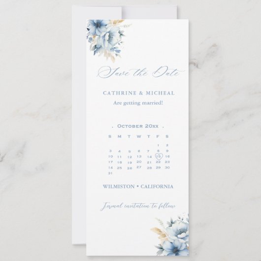 Kalender Bruiloft Fotocabine strip lijst Opslaan T Save The Date (Achterkant)