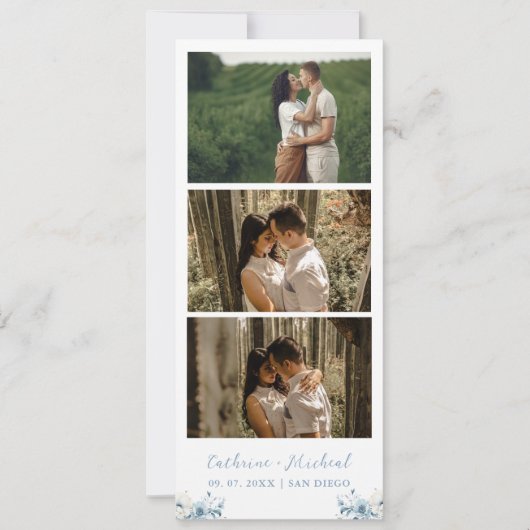 Kalender Bruiloft Fotocabine strip lijst Opslaan T Save The Date (Voorkant)