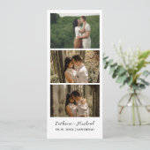 Kalender Bruiloft Fotocabine strip lijst Opslaan T Save The Date (Staand voorkant)