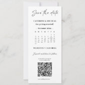 Kalender Bruiloft Fotocabine strip lijst Opslaan T Save The Date (Achterkant)