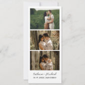 Kalender Bruiloft Fotocabine strip lijst Opslaan T Save The Date (Voorkant)